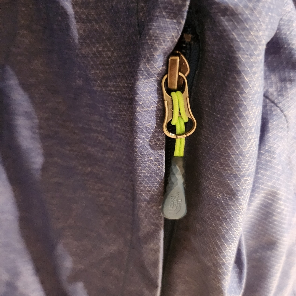 Northface Winter Jacket Large Denim Blue/Green Ge… - image 7